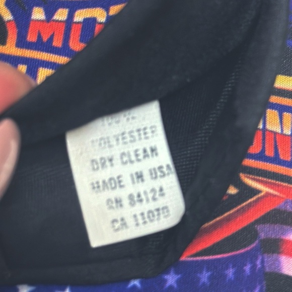 HARLEY DAVIDSON Graphic USA Hawk Tie Y2K Ralph Marlin 3 3/4” Wide - Picture 5 of 5